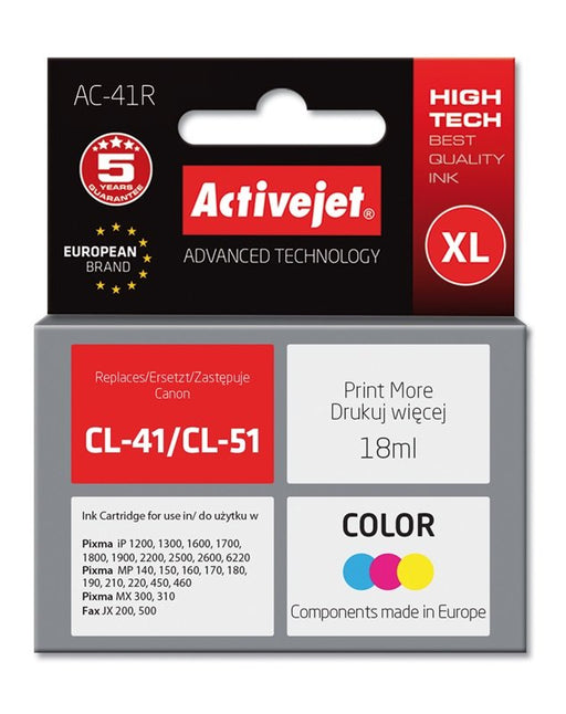 EAN 5904356294678 - Activejet AC-41R cartucho de tinta 1 pieza(s) Compatible Alto rendimiento (XL) Cian, Magenta, Amarillo imagen 2