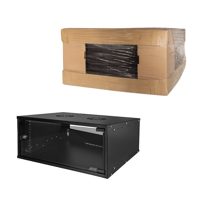 EAN 8698800003622 - LogiLink W04C55B armario rack 4U Bastidor de pared Negro imagen 10