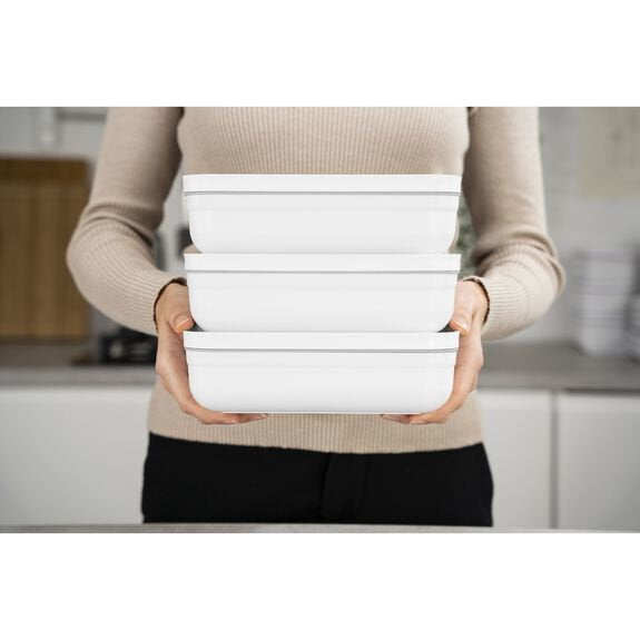 EAN 4009839642210 - ZWILLING FRESH & SAVE Táper 1 L Plástico, Silicona Gris, Blanco 1 pieza(s) imagen 8