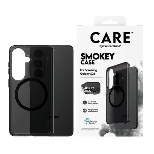 EAN 5715685034145 - PanzerGlass CARE™ by ® Smokey Case w. Black Qi Samsung Galaxy S26 funda para teléfono móvil Negro imagen 2