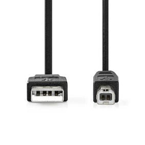 EAN 5412810421480 - Nedis CCGL60100BK10 cable USB USB 2.0 1 m USB A USB B 0,48 Gbit/s Negro imagen 2