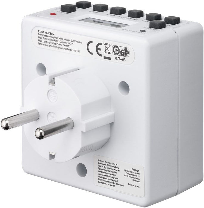 EAN 4040849932564 - Goobay 93256 contador eléctrico Blanco Programador eléctrico diario/semanal imagen 4