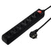 EAN 4047443359766 - Hama 137266 base múltiple 6 salidas AC Interior Negro imagen 3