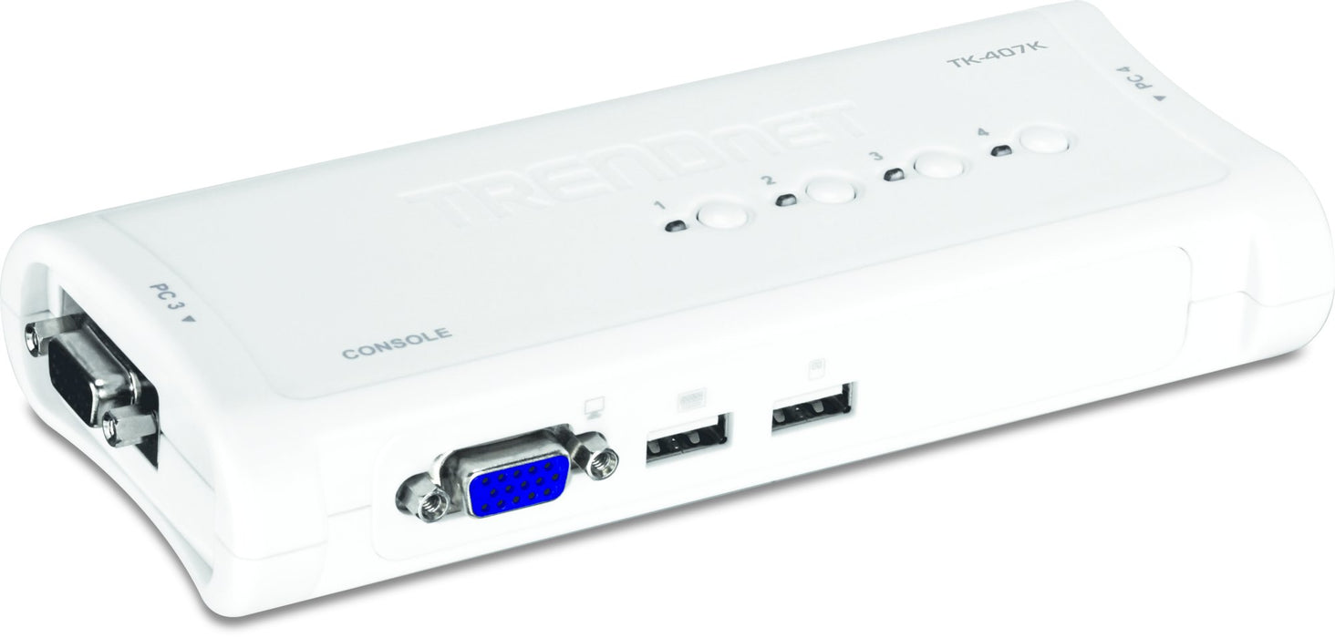 EAN 0635145509479 - Trendnet TK-407K interruptor KVM Azul imagen 1