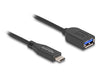 EAN 4043619605675 - DeLOCK 60567 cable USB USB 3.2 Gen 2 (3.1 Gen 2) 0,25 m USB C USB A Negro imagen 1