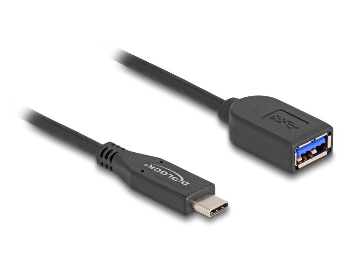 EAN 4043619605675 - DeLOCK 60567 cable USB USB 3.2 Gen 2 (3.1 Gen 2) 0,25 m USB C USB A Negro imagen 1