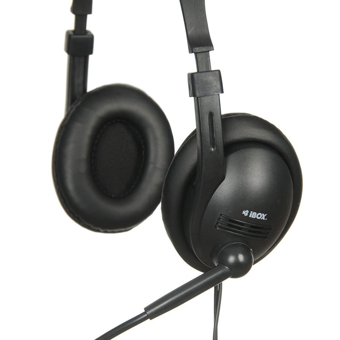 EAN 5903968680220 - iBox W1MV Auriculares Alámbrico Diadema Oficina/Centro de llamadas Negro imagen 3