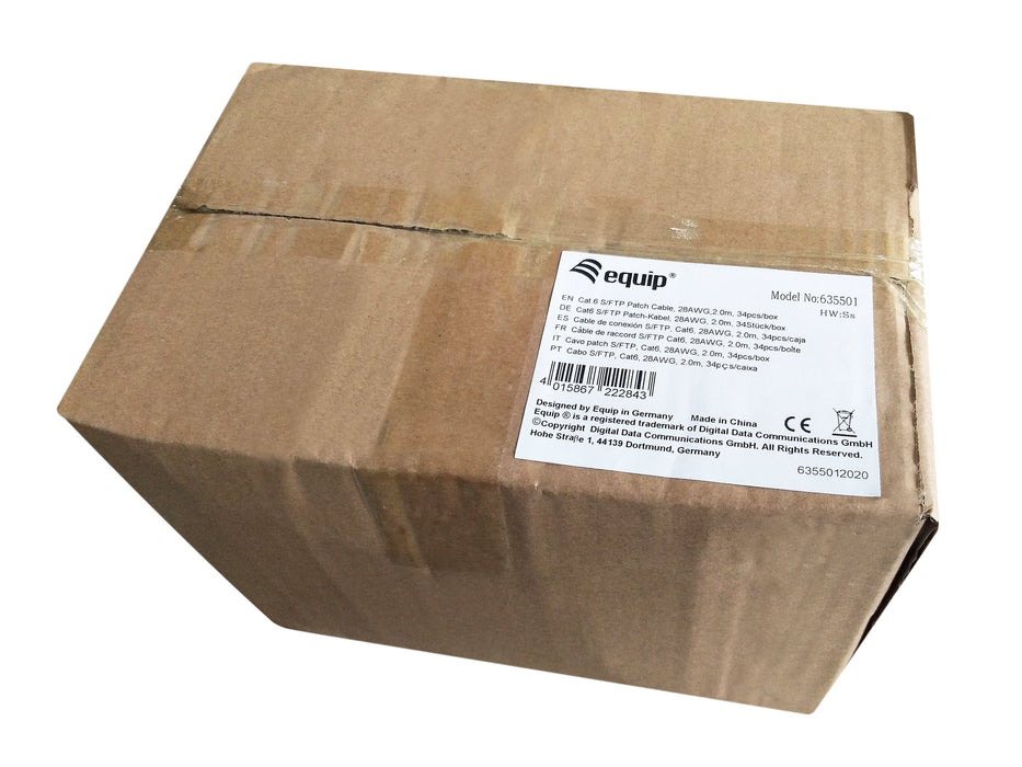 EAN 4015867222843 - Equip 635501 cable de red Gris 2 m Cat6 S/FTP (S-STP) imagen 3