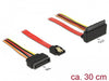 EAN 4043619855155 - DeLOCK 85515 cable de SATA SATA de 15 pines 1 x SATA 22 pin, 1 x SATA 7 pin Multicolor imagen 1