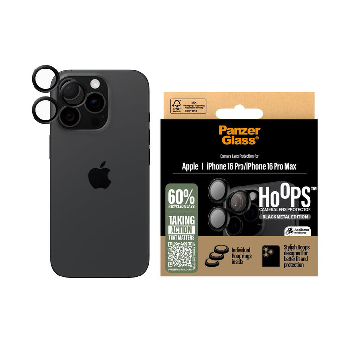 EAN 5715685003011 - PanzerGlass ® Hoops® Camera Lens Protector Black iPhone 16 Pro | 16 Pro Max Protector de pantalla Apple 1 imagen 2