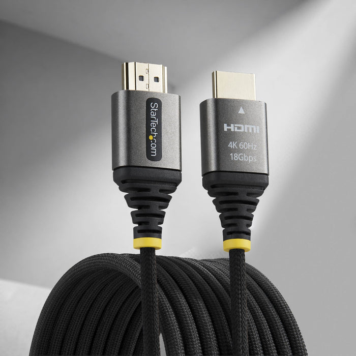 EAN 65030929264 - StarTech.com HDMI2-FLEX-4K60-3M cable HDMI HDMI tipo A (Estándar) Negro, Plata imagen 4