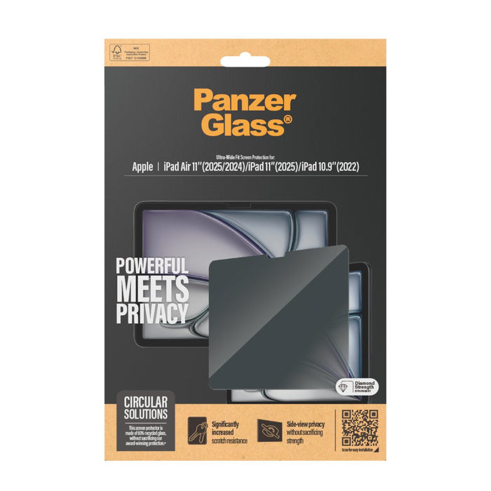 EAN 5715685012112 - PanzerGlass ® Privacy Screen Protector iPad Air 11'' (2024-2025) | iPad 11" (2025) | iPad 10.9'' (2022) | imagen 3