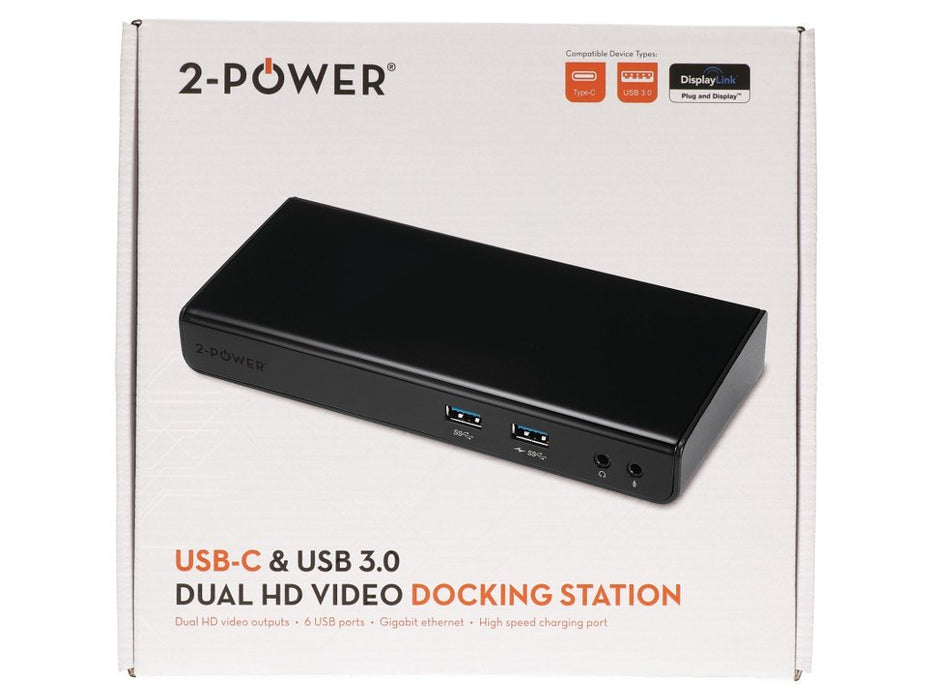 EAN 5055190191569 - 2-Power DOC0110A base para portátil y replicador de puertos Alámbrico USB 3.2 Gen 1 (3.1 Gen 1) Type-B Ne imagen 4
