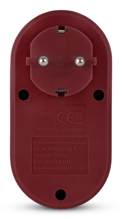 EAN 5999097985442 - Entac EPAG-1EE-2USB-BR adaptador de enchufe eléctrico Tipo F Borgoña imagen 5