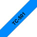 EAN 4977766050609 - Brother TC-501 cinta para impresora de etiquetas Negro sobre azul imagen 1