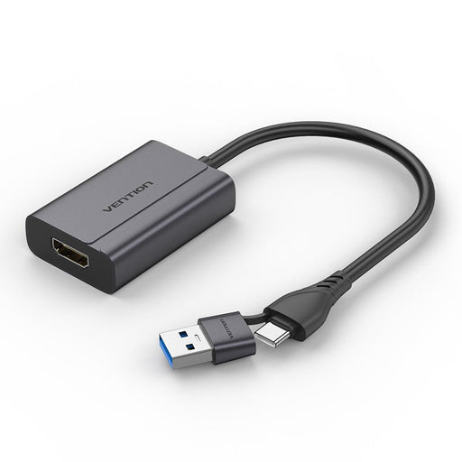 EAN 6922794776920 - Vention ACYHB cambiador de género para cable USB-C + USB-A HDMI Gris imagen 1