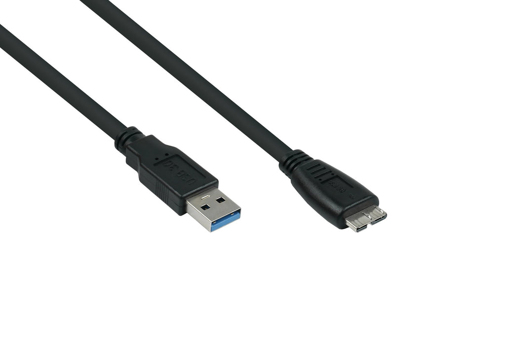 EAN 4066857000163 - Alcasa UK30P-AMB-010S cable USB USB 3.2 Gen 1 (3.1 Gen 1) 1 m USB A Micro-USB B 5 Gbit/s Negro imagen 1
