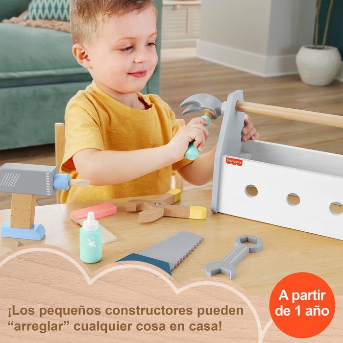EAN 0194735246076 - Fisher-Price Wooden Tool Box Set imagen 9