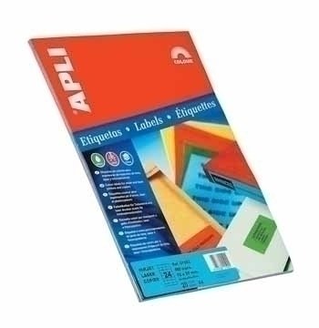 EAN 8410782016007 - APLI Self-adhesive labels 210 x 297mm Blue etiqueta autoadhesiva Azul 20 pieza(s) imagen 1