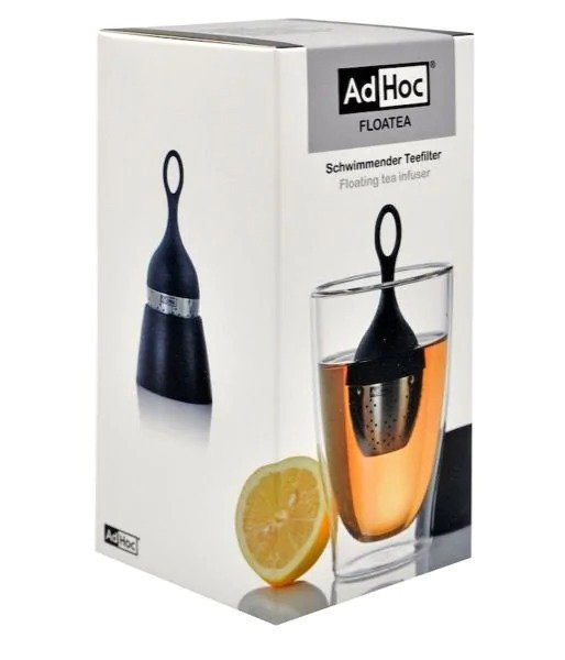 EAN 4037571211630 - AdHoc Floatea colador de té Plástico, Acero inoxidable Negro, Plata imagen 5
