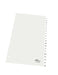 EAN 4005546630007 - Durable 6800-19 Separador alfabético con pestaña Transparente, Blanco imagen 2