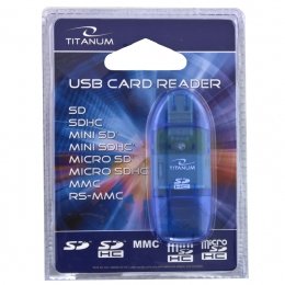 EAN 5901299901144 - TITANUM TA101B lector de tarjeta USB 2.0 Azul imagen 2