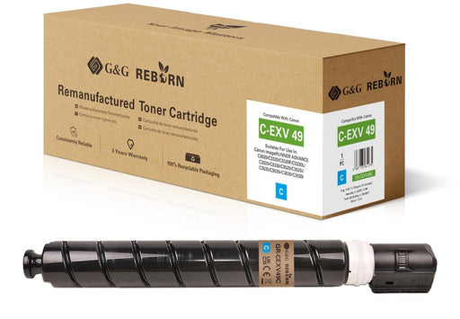 EAN 6937173431079 - G&G GR-CEXV49C cartucho de tóner 1 pieza(s) Compatible Cian imagen 1