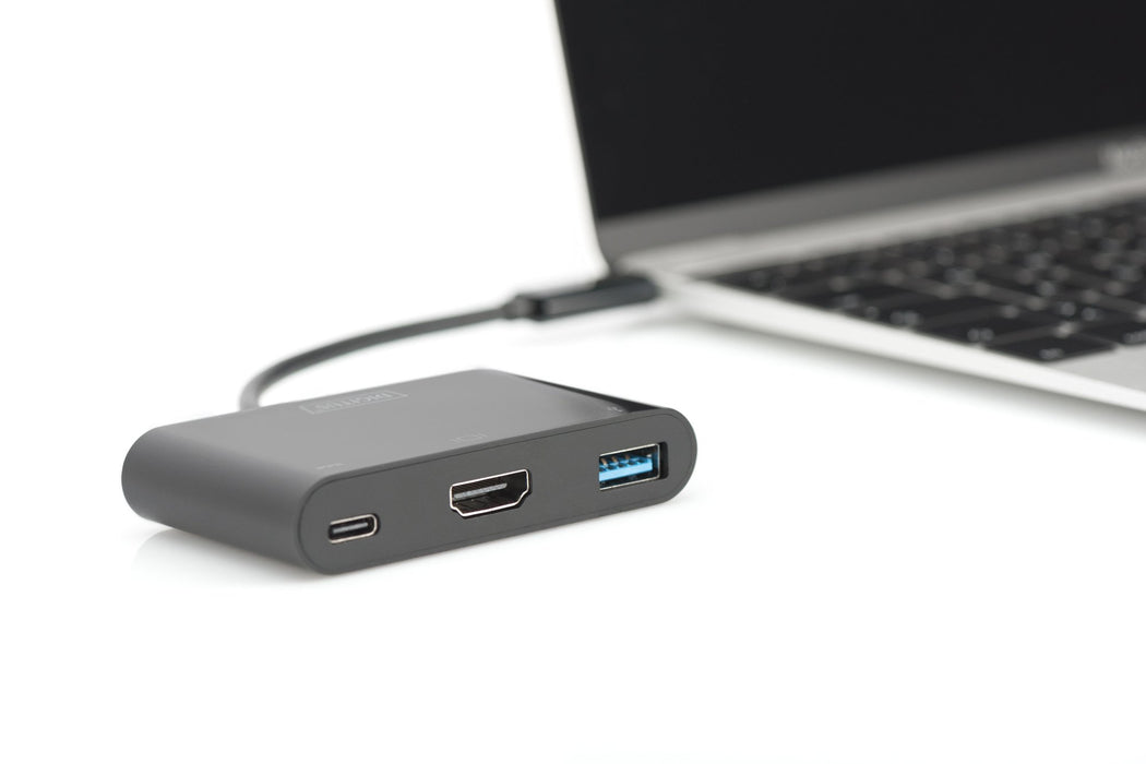 EAN 4016032447498 - Digitus DA-70855 base para portátil y replicador de puertos USB 3.2 Gen 1 (3.1 Gen 1) Type-C Negro imagen 2