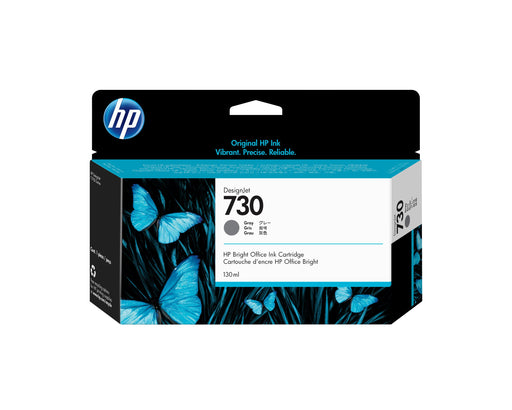 EAN 0190781726975 - HP 730 130-ml Gray DesignJet Ink Cartridge cartucho de tinta 1 pieza(s) Original Rendimiento estándar imagen 1