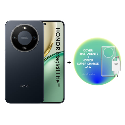 EAN 8034140502515 - Honor Magic8 Lite 5G 17,2 cm (6.79") MagicOS 9.0 USB Tipo C 8 GB 512 GB 7500 mAh Negro imagen 1