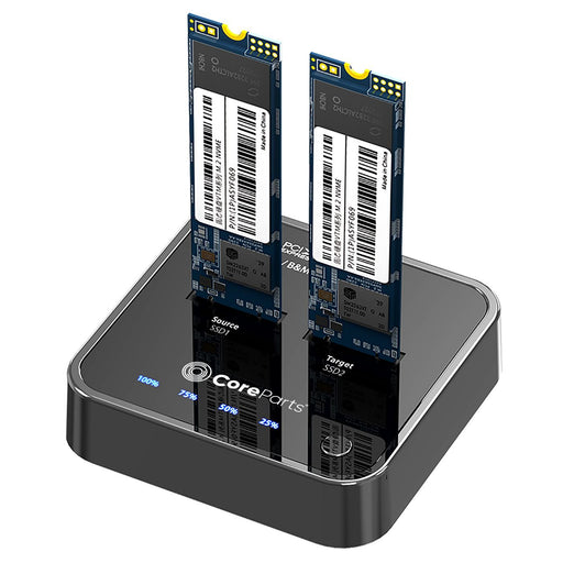 EAN 5704174818595 - CoreParts MS-CLONER-NVME base de conexión para disco duro USB 3.2 Gen 2 (3.1 Gen 2) Type-C Negro imagen 1