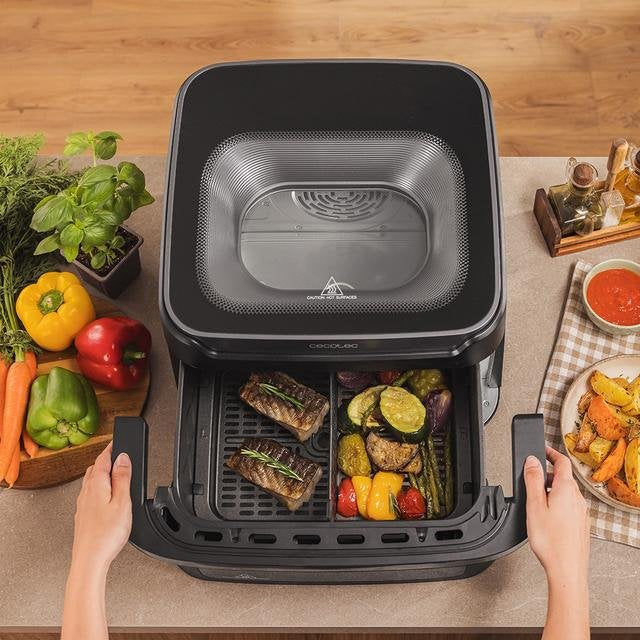 EAN 8447420197590 - Cecotec Cecofry Advance 10000 Full Vision Doble 10 L Independiente 2200 W Freidora de aire caliente Negro imagen 8