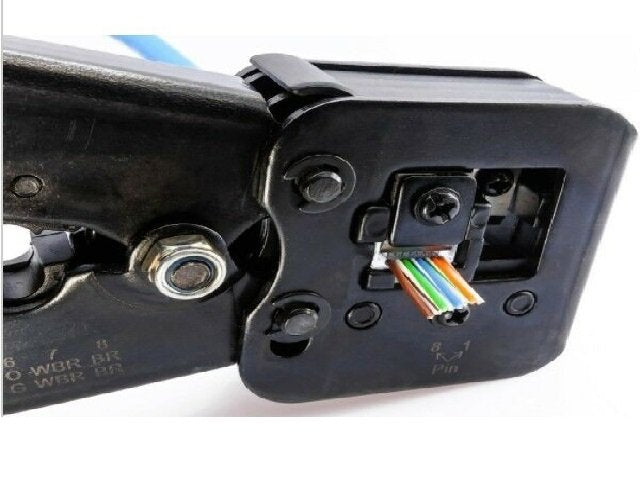 EAN 5901969424027 - Lanberg NT-0204 crimpadora Herramienta para prensar Negro, Azul imagen 2