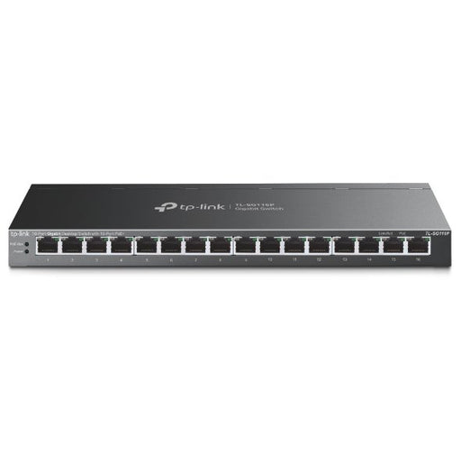 EAN 4895252500301 - TP-Link TL-SG116P switch No administrado Gigabit Ethernet (10/100/1000) Energía sobre Ethernet (PoE) Negr imagen 1