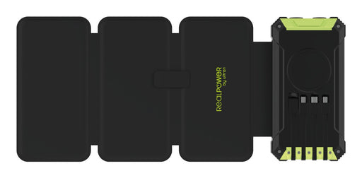 EAN 4040895011732 - RealPower PB-20000 Solar 20000 mAh Cargador inalámbrico Negro, Verde imagen 2