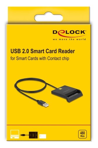 EAN 4043619917242 - DeLOCK 91724 lector de tarjeta inteligente Interior USB USB tipo A Negro imagen 3