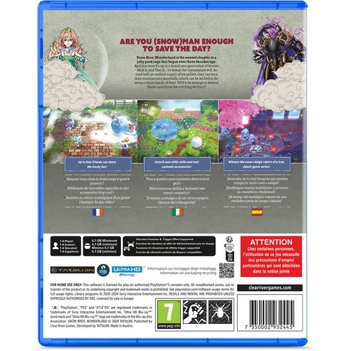 EAN 7350002932445 - Clear River Games Snow Bros Wonderland Estándar PlayStation 5 imagen 2