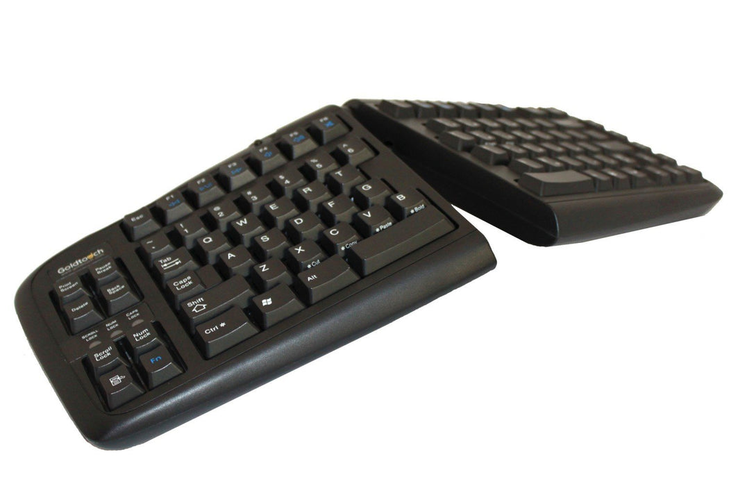 EAN 8717399995689 - BakkerElkhuizen Goldtouch Adjustable V2 teclado Oficina USB + PS/2 QWERTZ Alemán Negro imagen 1