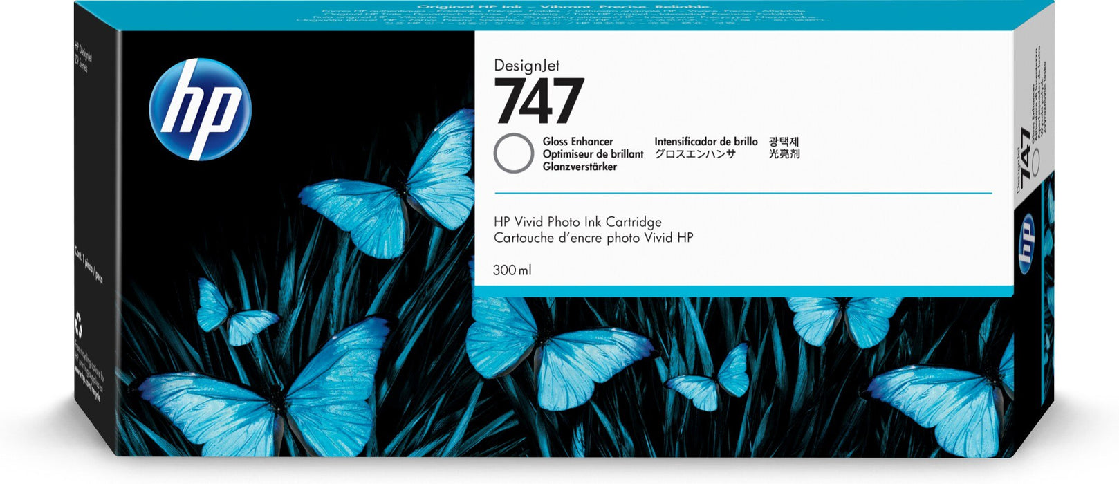 EAN 0191628213627 - HP 747 300-ml Gloss Enhancer DesignJet Ink Cartridge cartucho de tinta 1 pieza(s) Original Rendimiento es imagen 1