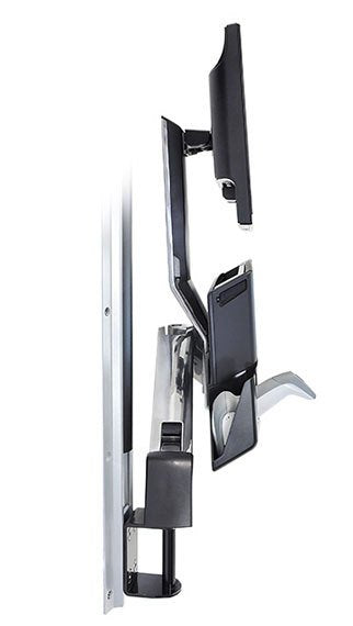 EAN 698833018189 - Ergotron StyleView Sit-Stand Combo System with Worksurface 61 cm (24") Pared Aluminio imagen 4