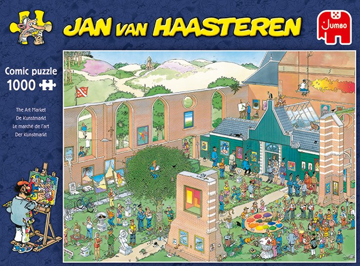 EAN 8710126200223 - Jan van Haasteren The Art Market 1000 pcs Puzzle rompecabezas 1000 pieza(s) Cómics imagen 9