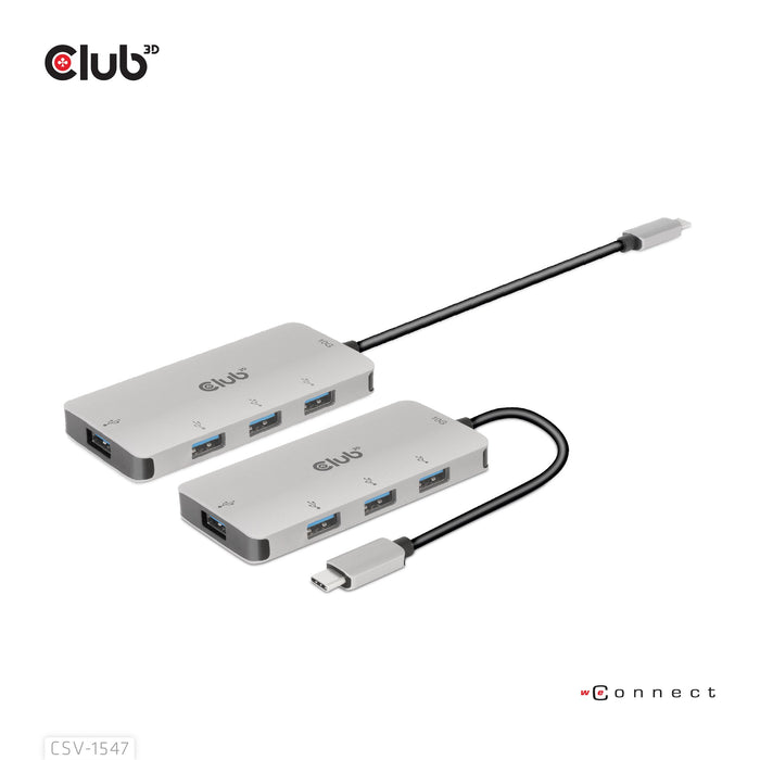 EAN 8719214472375 - CLUB3D CSV-1547 hub de interfaz USB 3.2 Gen 2 (3.1 Gen 2) Type-C 10000 Mbit/s Negro, Plata imagen 4