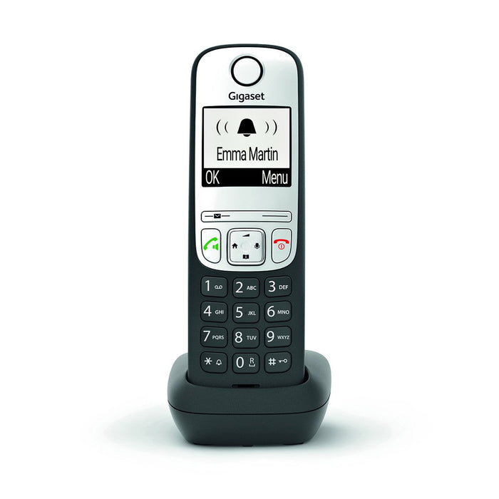 EAN 4250366857138 - Gigaset A690HX Teléfono DECT/analógico Identificador de llamadas Negro, Plata imagen 2