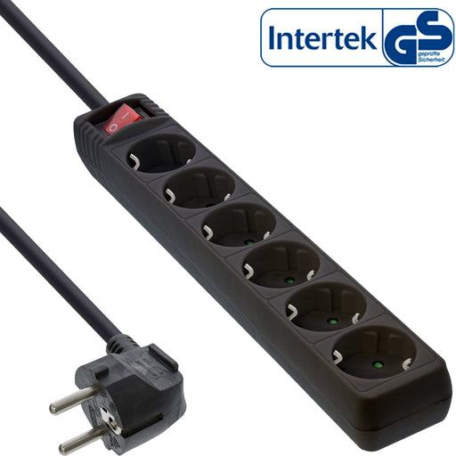EAN 4043718168590 - InLine 16461S base múltiple 1,5 m 6 salidas AC Negro imagen 1