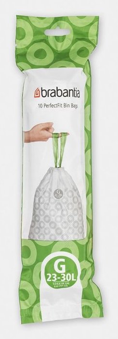 EAN 8710755138386 - Brabantia PerfectFit bolsa para basura 30 L Blanco 10 pieza(s) imagen 1