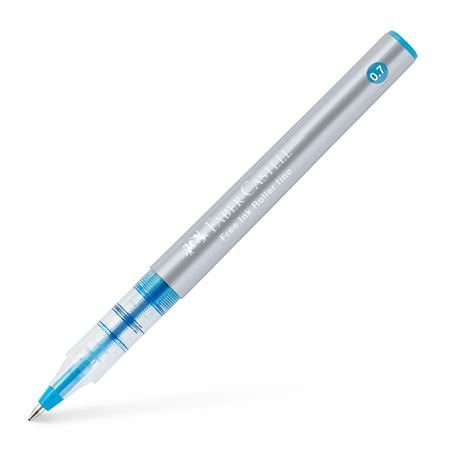 EAN 4005403481476 - Faber-Castell 348147 bolígrafo de punta redonda Bolígrafo retráctil con clip Azul claro 1 pieza(s) imagen 1
