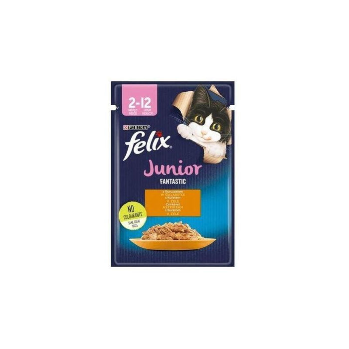 Felix Fanstastic Junior - Wet Cat Food - 85 G