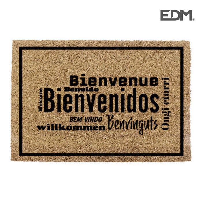 Felpudo 60x40cm Modelo Bienvenidos Idiomas Edm