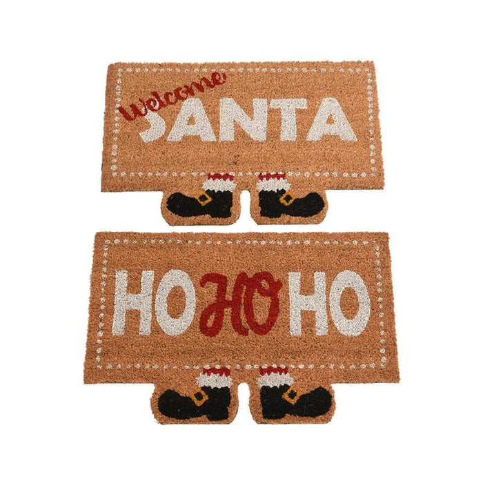Felpudo Santa Claus, 60x40x1,5cm, 2 Modelos. Basics