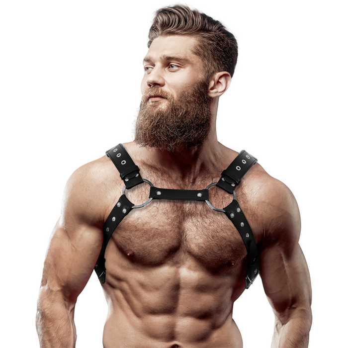 Fetish Submissive Attitude - Arnés Ecopiel Pecho Con Tachuelas Hombre